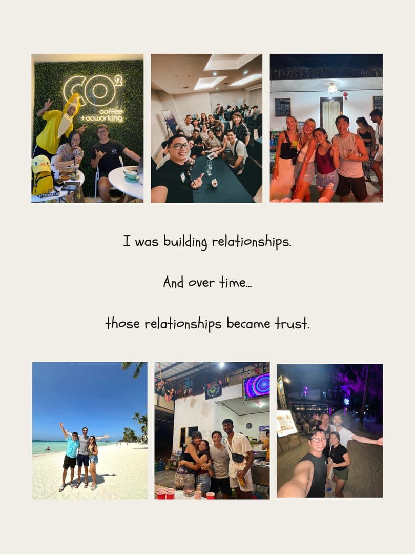 Community and team photos from coworking spaces, events and the beach